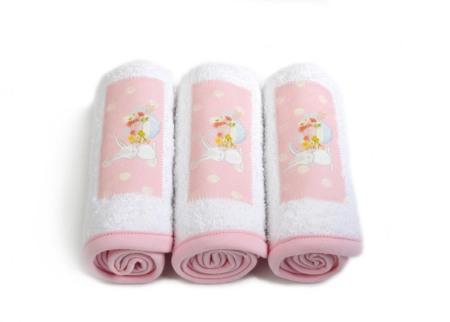 Prosoape - Set 3 prosopele Pink Cottontail