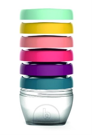 Tacamuri vesela recipiente - Set 6 recipiente pentru pastrarea hranei, 180 ml