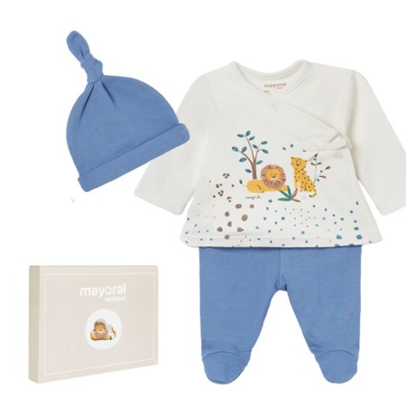 Compleuri - Set cadou 4 piese ECOFRIENDS bebe Jungla - Mayoral 12 luni