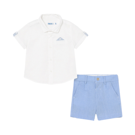 Haine  Incaltaminte Accesorii - Set camasa cu maneca scurta + bermude