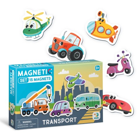Jocuri magnetice - Set magneti - Mijloace de transport