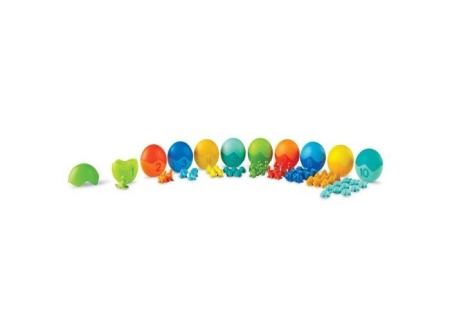 Jucarii Jocuri Activitati - Set pentru sortat si numarat - Dinozauri colorati