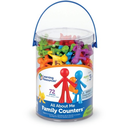 Jucarii Jocuri Activitati - Set pentru sortat si numarat - Familia mea (72 piese)