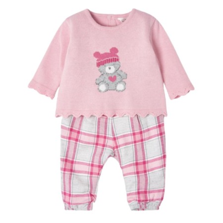 Compleuri - Set Roz 2piese pentru nou-nascut ECOFRIENDS