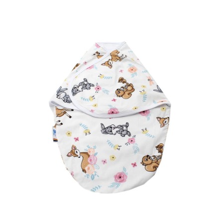 Saci de dormit - Sistem infasare - Crem - Caprioare si Iepurasi - BalticBebe