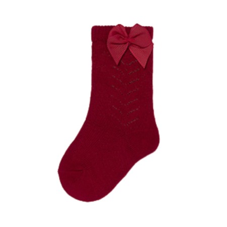 Sosete Dresuri - Sosete elegante fundita  - Rosu - Mayoral   24 luni (92 CM)