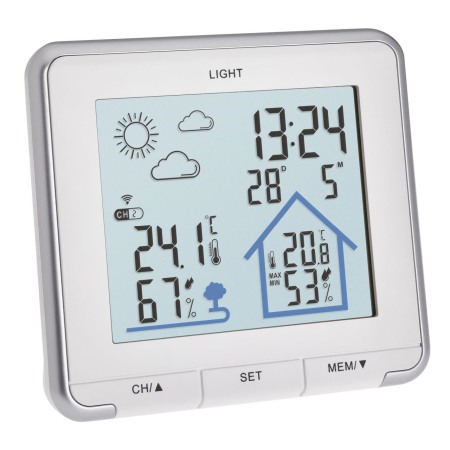 Statii meteo - Statie meteo wireless LIFE TFA 35.1153.02, cu transmitator wireless extern inclus, alba