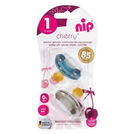 Masa si alimentatie - Suzeta latex Cherry Boy, 0 - 6 luni, nip 91004