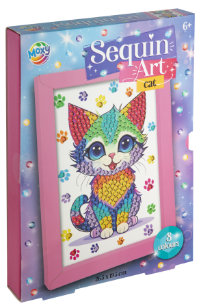 Alte activitati de creatie sau artistice - Tablou cu paiete - Pisicuta