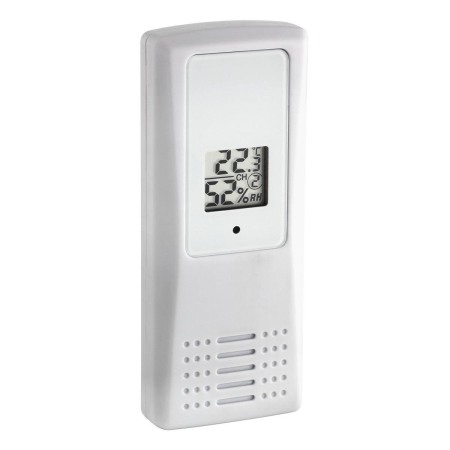 Statii meteo - Transmitator wireless digital pentru temperatura si umiditate, afisaj LCD, alb, TFA 30.3208.02