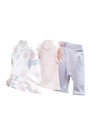 Haine  Incaltaminte Accesorii - Trening 3 piese, fetite - ECOFRIENDS - Mayoral 4-6 luni