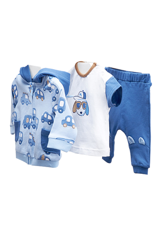 Haine  Incaltaminte Accesorii - Trening 3 piese - Masinute, albastru - Mayoral  18 luni