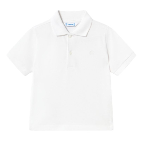 Noua colectie Mayoral - Tricou alb - Polo Alb- Mayoral