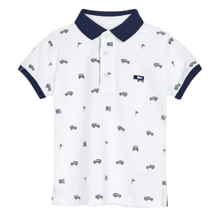 Tricouri - Tricou alb - Polo Masini - Mayoral 4 ani
