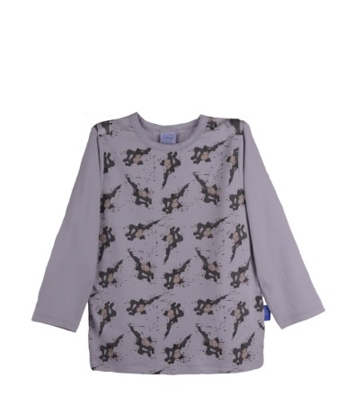 Tricouri - Tricou cu maneca lunga gri King Louie 12 ani