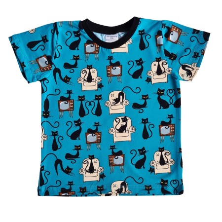 Tricouri - Tricou cu maneca scurta - Pisici in fotoliu 7 ani - 122cm