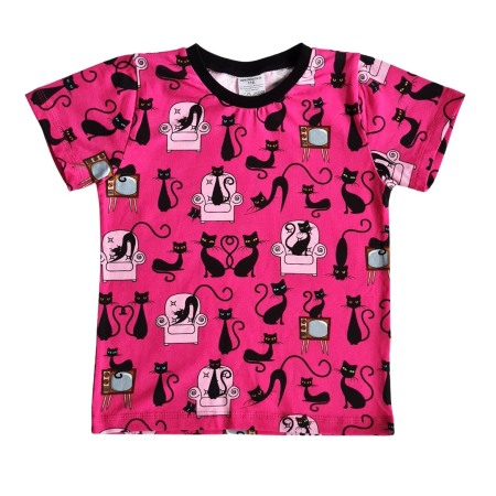 Tricouri - Tricou cu maneca scurta - Pisici pe televizor 7 ani-122 cm