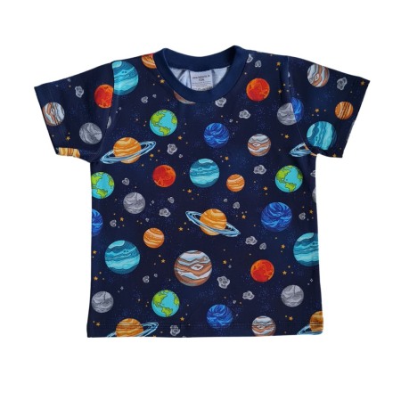 Tricouri - Tricou cu maneca scurta - Planete colorate 5 ani - 110 cm