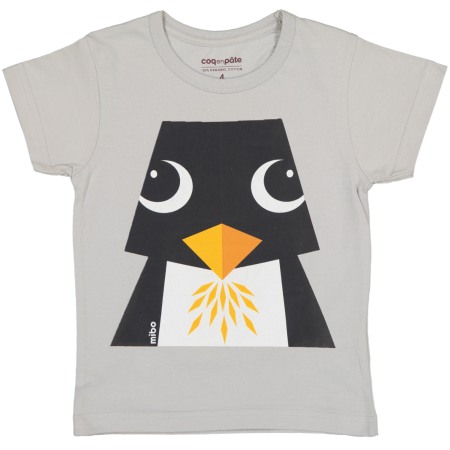 Tricouri - Tricou gri Pinguin 4 ani
