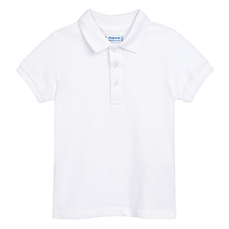 Tricouri - Tricou polo clasic cu maneca scurta - Alb  - Mayoral 9 ani
