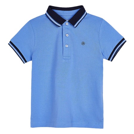 Tricouri - Tricou polo clasic cu maneca scurta - Bleu/Bleumarin
