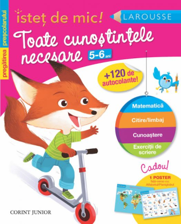 Cărți pentru Copii - Isteţ de mic! Pregătirea preşcolarului. Toate cunoştinţele necesare (5-6 ani)