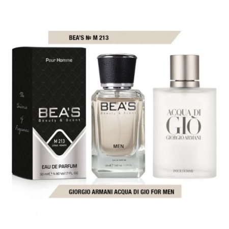 Parfumuri - Parfum BEA'S M 213 pentru Bărbați (50 ml) - Inspirat de Giorgio Armani Acqua Di Gio Men