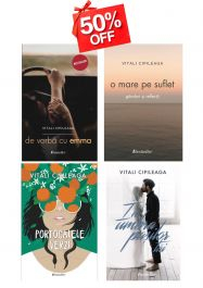 Literatura Artistică - Setul de 4 cărți Vitali Cipileaga: "De vorbă cu Emma", "În umbra pașilor tăi", "Portocalele verzi" și "O mare pe suflet" (+Carte Cadou Surpriză)