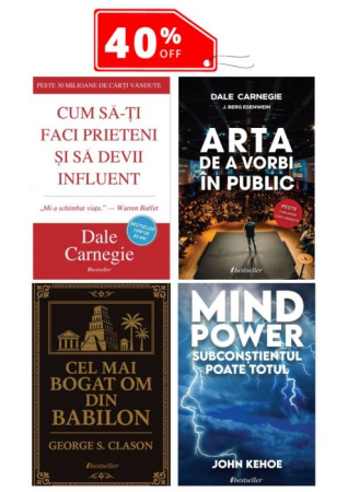 Cărți - Setul Top 4 Cărți de Dezvoltare Personală la -40%