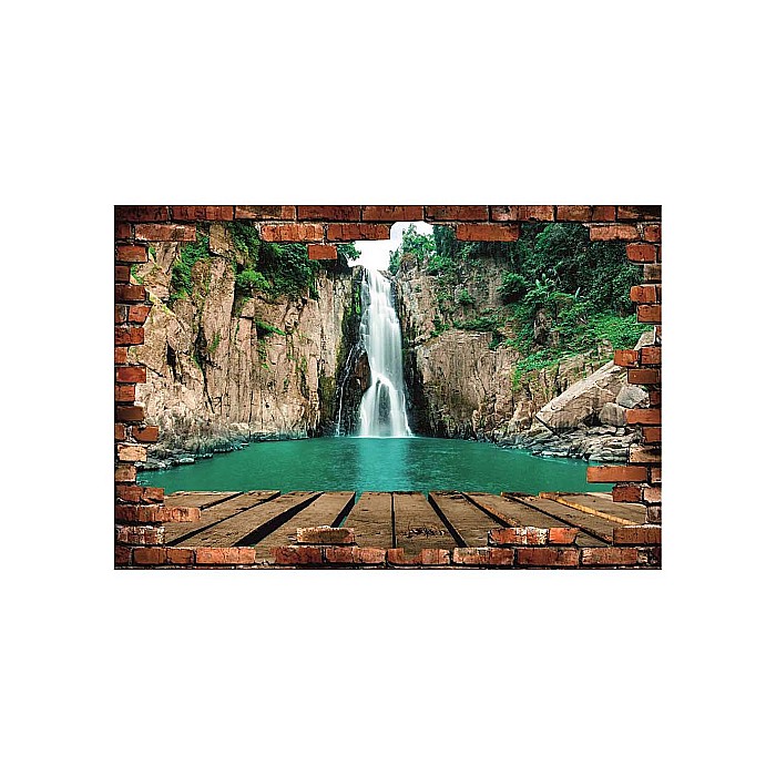 Sticker perete 3D cascada ponton [1]