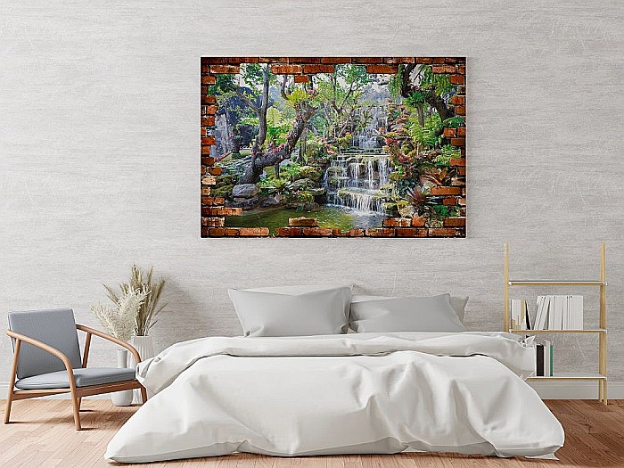 Sticker perete 3D cascada thailanda [3]
