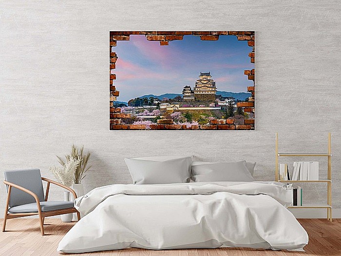 Sticker perete 3D castel japonia [2]