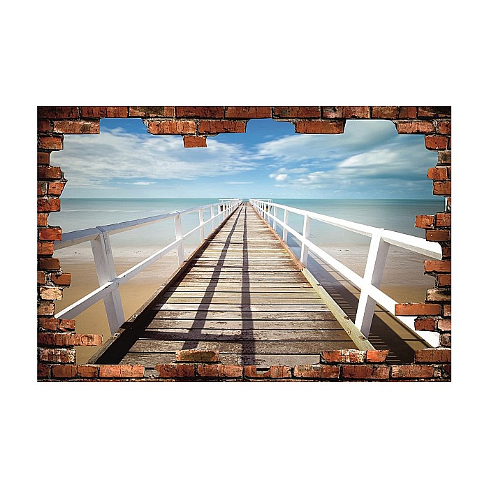 Sticker perete 3D ponton [1]
