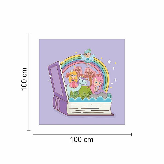 Sticker perete copii cartea curcubeu [3]