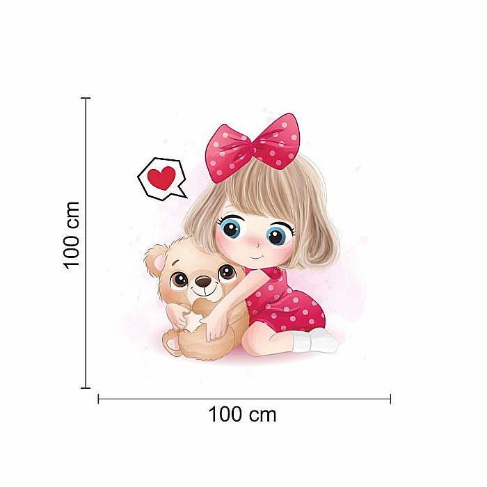 Sticker perete copii fetita bff [3]