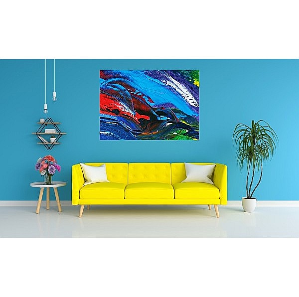 Tablou canvas abstract blue [3]