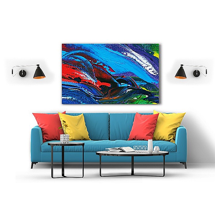 Tablou canvas abstract blue [2]