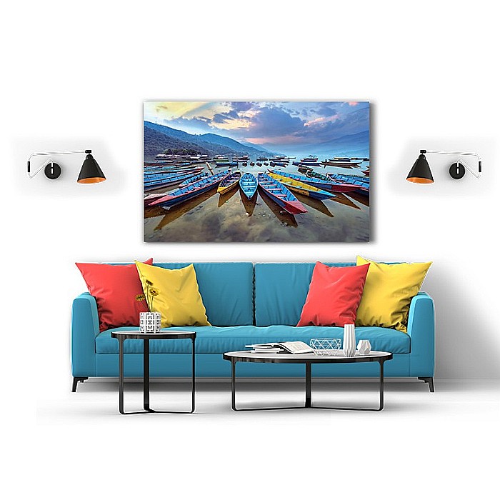 Tablou canvas boats on the lake [2]