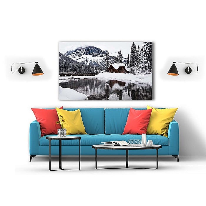 Tablou canvas cabana la munte [2]