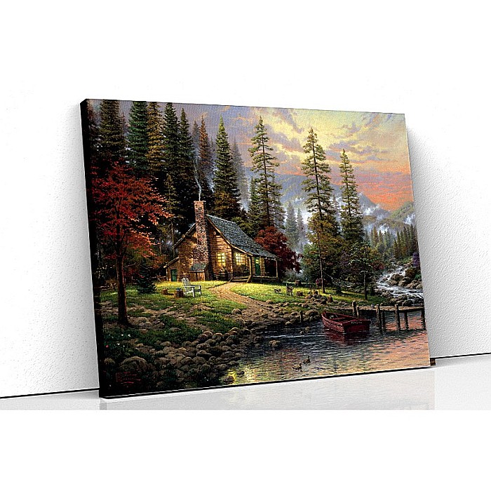 Tablou canvas casuta din padure [1]