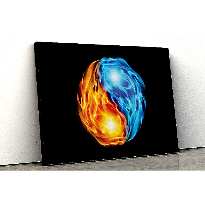 Tablou canvas colorful yin yang [1]