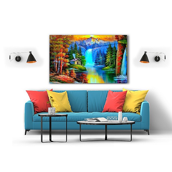 Tablou canvas fantezie casuta din padure [2]