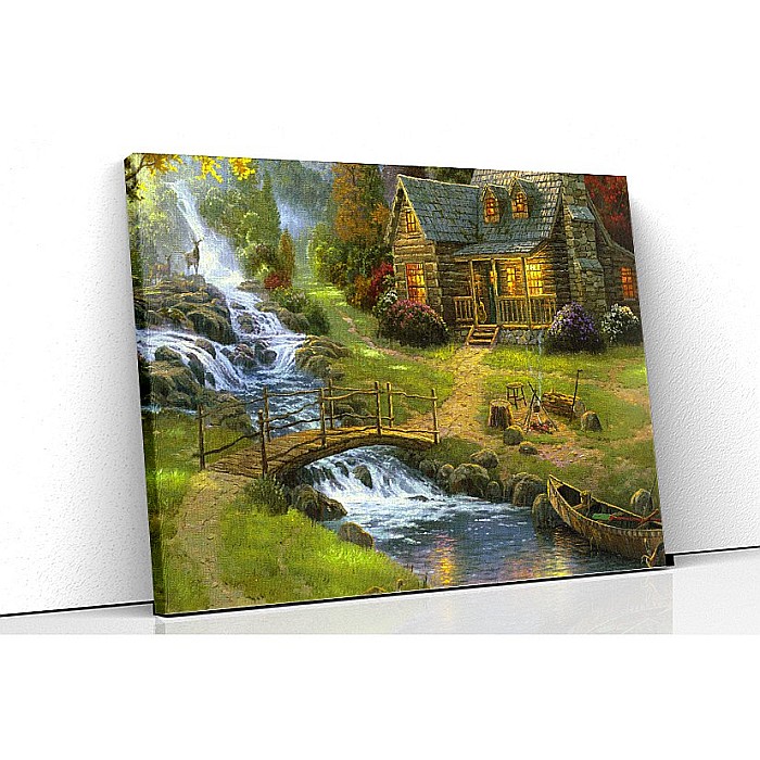 Tablou canvas in padure [1]