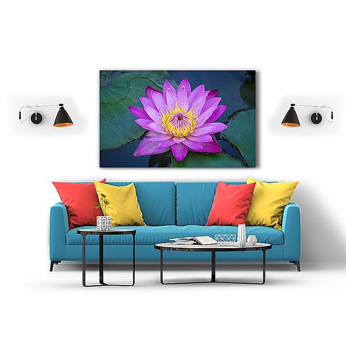 Tablou canvas lotus mov [2]