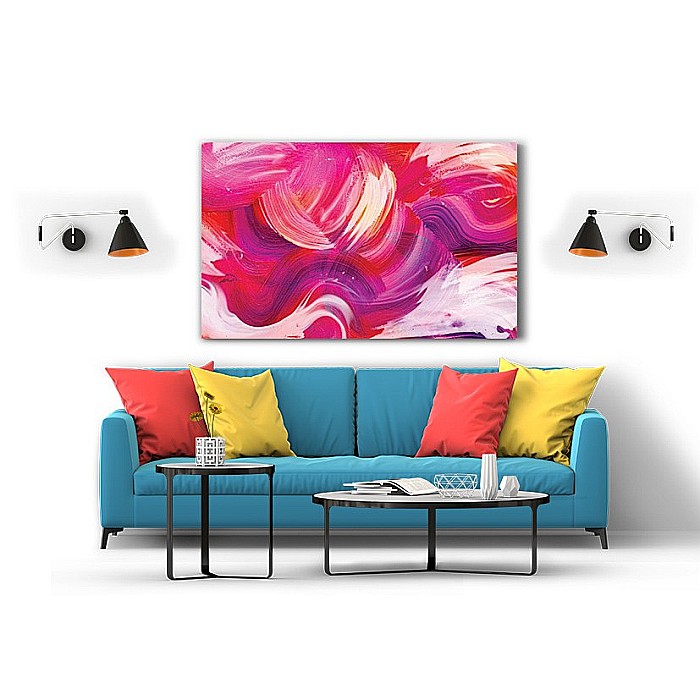 Tablou canvas marmura roz [2]