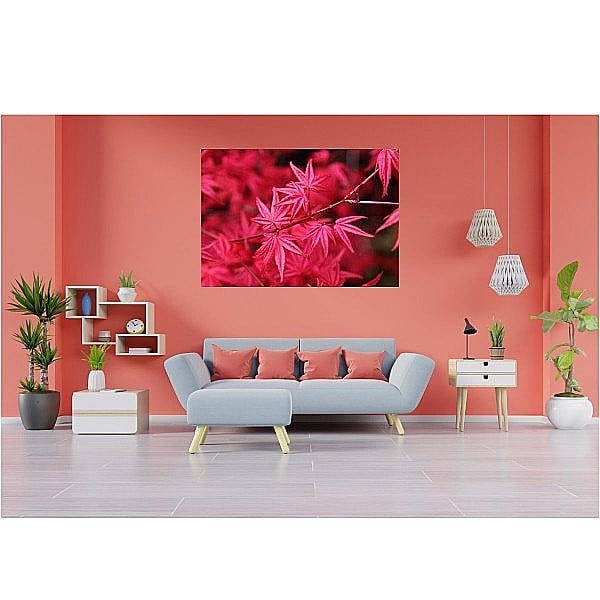 Tablou canvas red leaves [2]