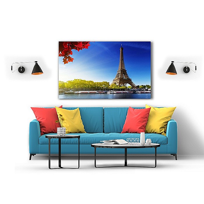 Tablou canvas Sena si turnul Eiffel [2]
