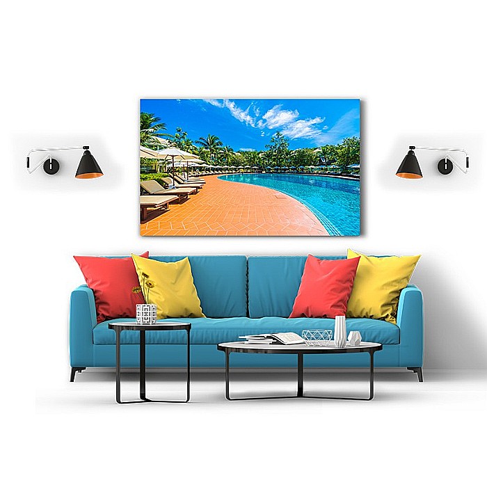 Tablou canvas vedere la piscina [2]