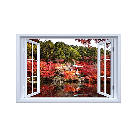 Sticker decorativ fereastra fantezie 3D templu Daigoji, Japonia [0]