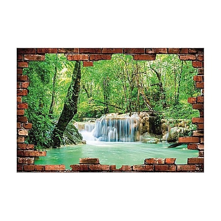 Stickere perete 3d - Sticker perete 3D cascada jungla thailanda